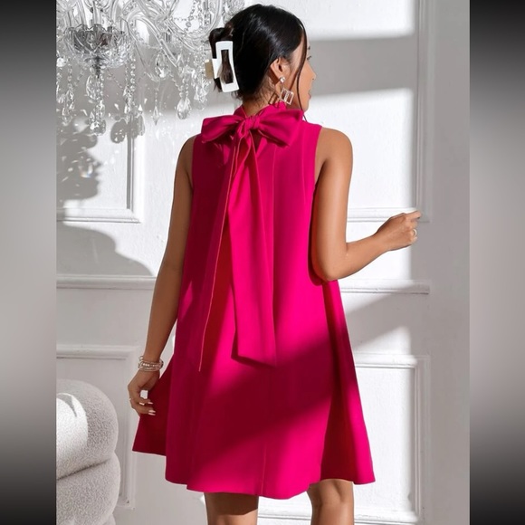 Luxe neck tie party formal evening dress - Picture 5 of 16